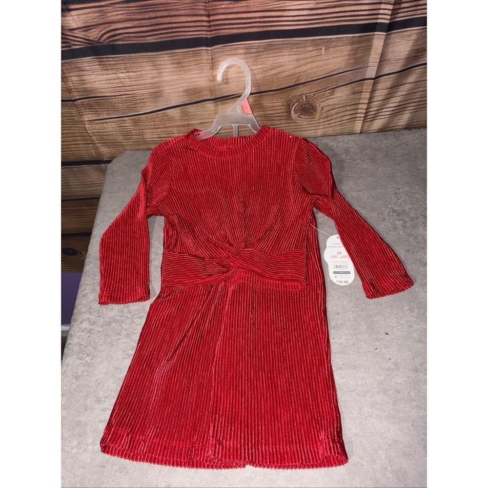 Wonder Nation Set Red Long Sleeve and Pants Size 2T NWT